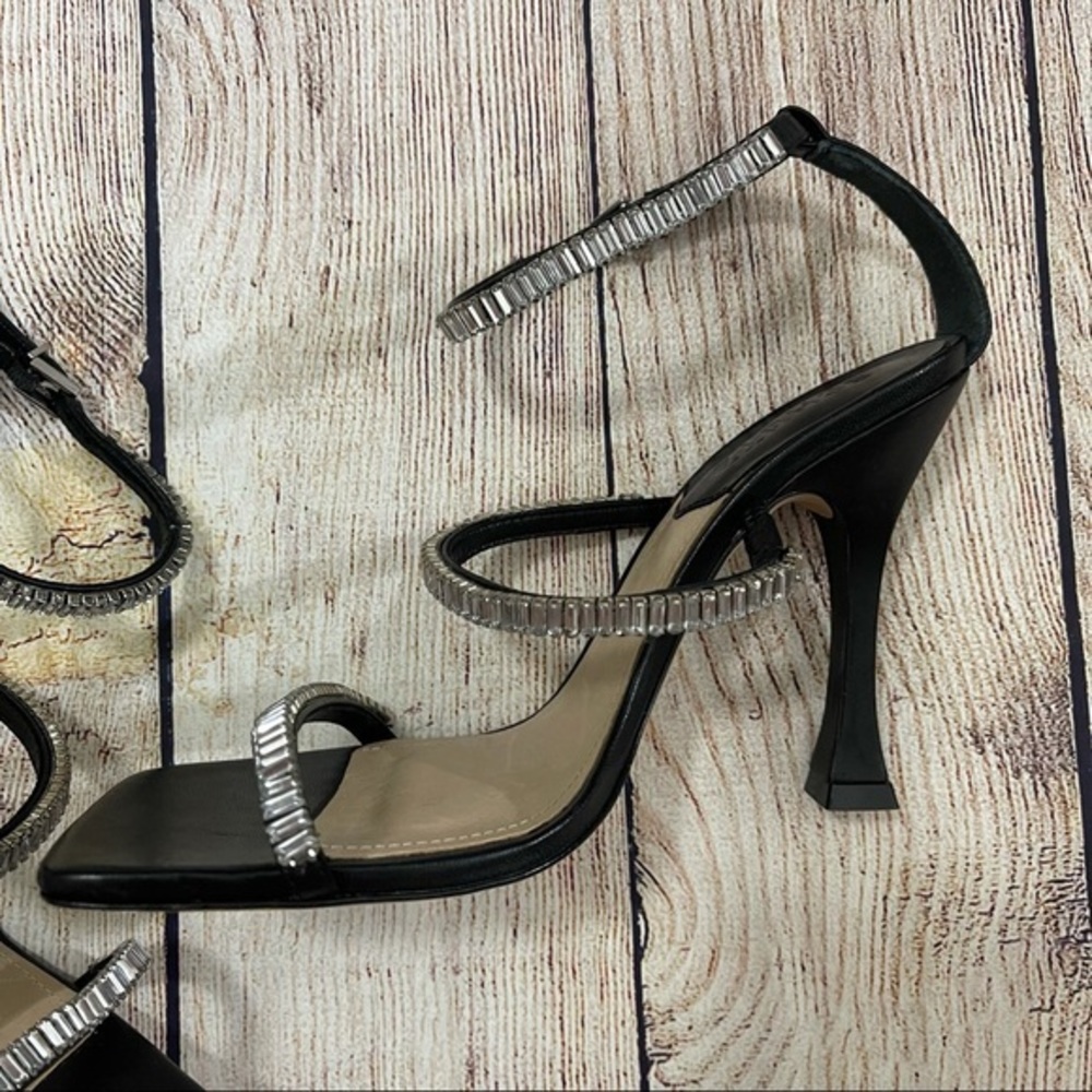 SCHUTZ Black and Silver Sculptural Heels - Picture 10 of 10